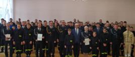 Uroczystość wręczenia promes dotacji celowej dla Ochotniczych Straży Pożarnych na zakup sprzętu dla członków Młodzieżowych Drużyn Pożarniczych z terenu miasta Rybnika i powiatu rybnickiego