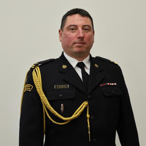 Zastępca Komendanta Powiatowego PSP w Drawsku Pom. mł. bryg. Mateusz Waszczyk