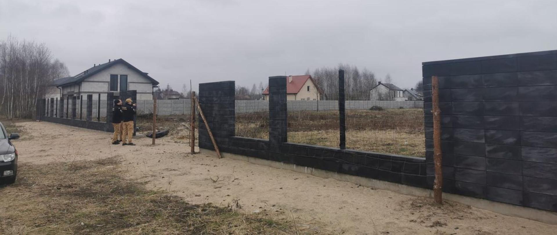 Wizytacja na terenie planowanej budowy Jednostki Ratowniczo-Gaśniczej PSP w Tłuszczu
