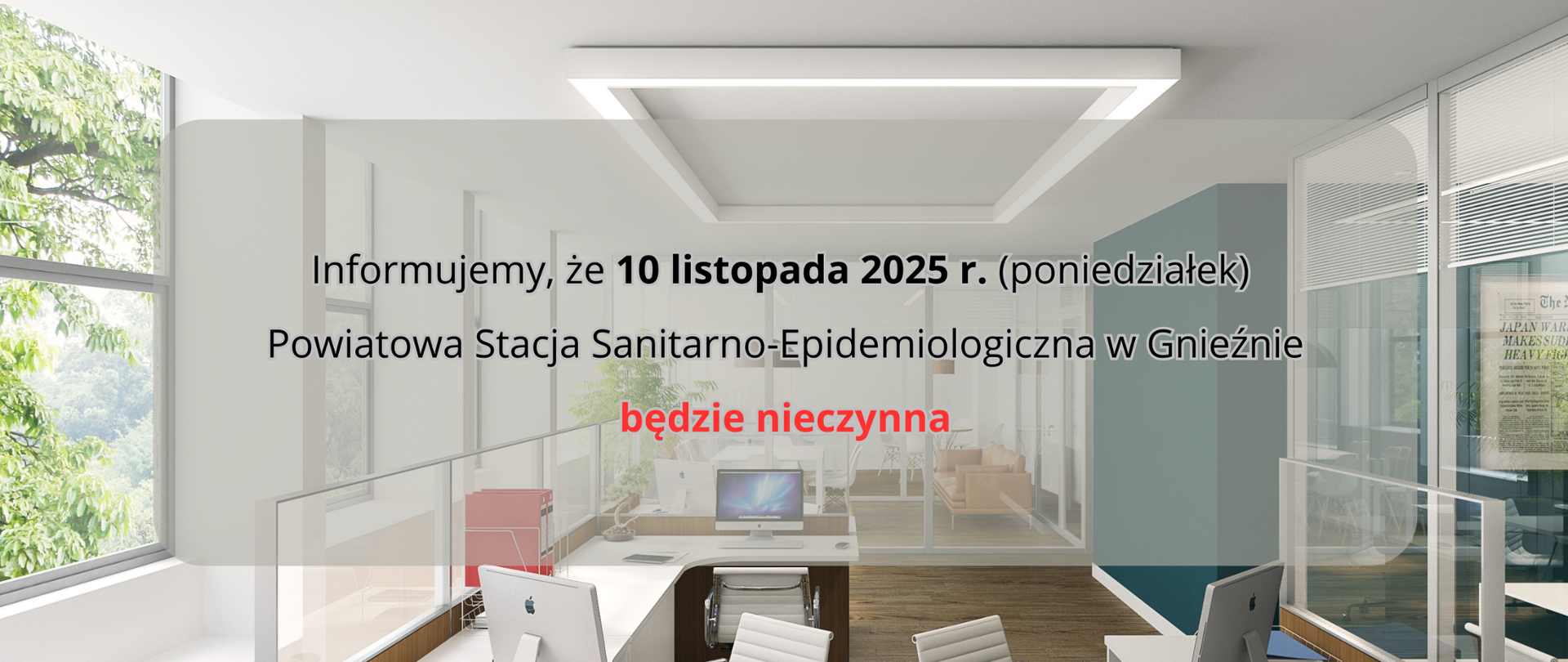 10 listopada PSSE będzie nieczynna