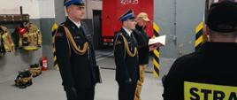 Uroczysta zbiórka z okazji wręczenia decyzji Komendanta Powiatowego PSP w Kędzierzynie-Koźlu o mianowaniu na stanowiska 