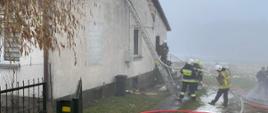 Pożar domu jednorodzinnego w Moszczonie Pańskiej 