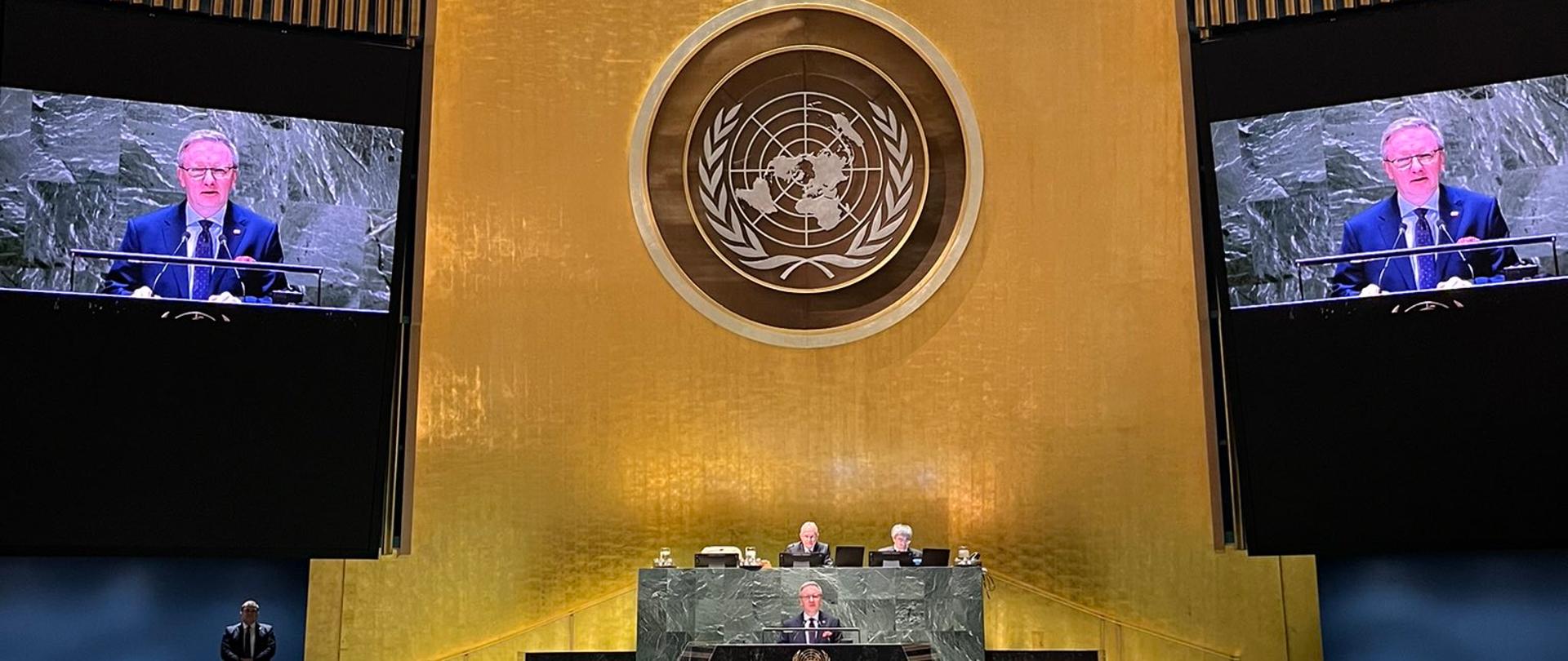 Zgromadzenie Ogólne ONZ w Nowym Jorku