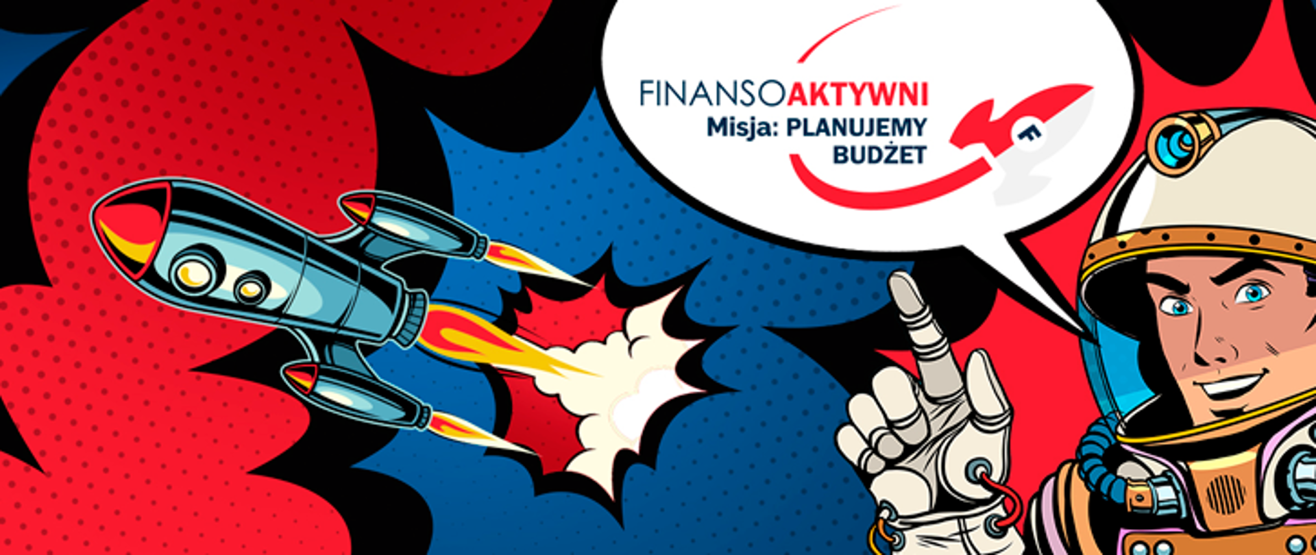 Rakieta oraz pilot, który mówi Finansoaktywni, misja planujemy budżet.