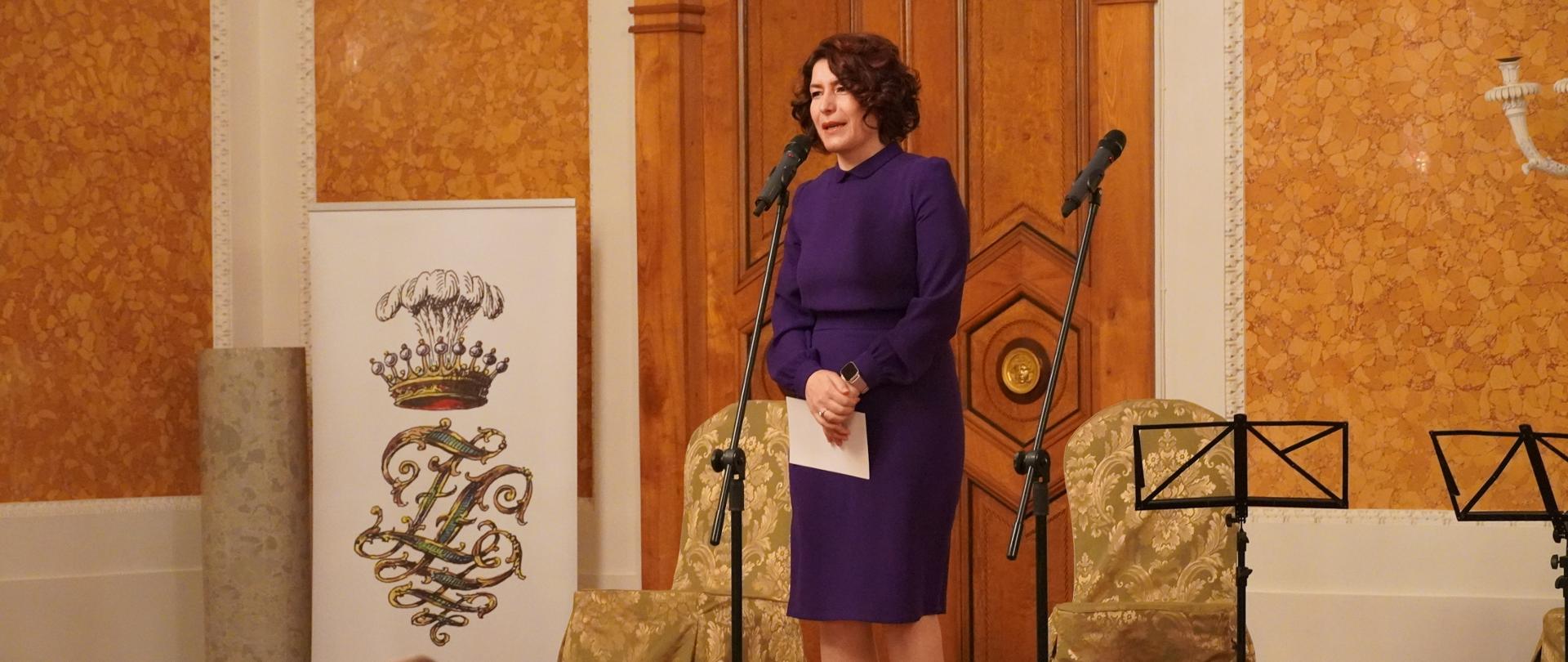 Laureatka Nagrody im. Benedykta Polaka, dr hab. Hacer Topaktaş Üstüner
Fot. serwis prasowy Muzeum na Zamku w Łańcucie
