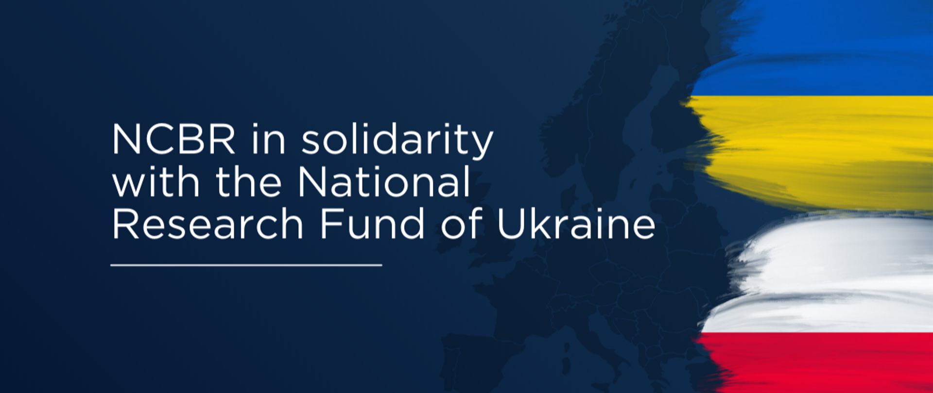 NCBR in solidarity with the National Research Fund of Ukraine