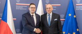 Ministers of Foreign Affairs of the Czech Republic Jan Lipavsky and Poland Zbigniew Rau