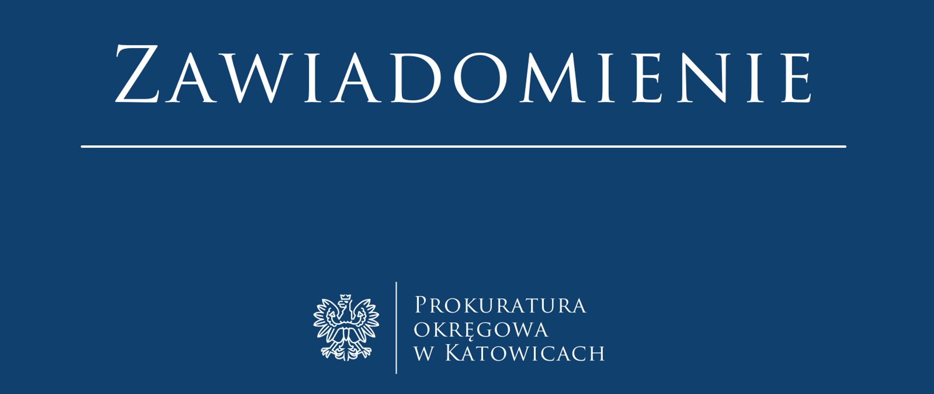 Zawiadomienie - czyste