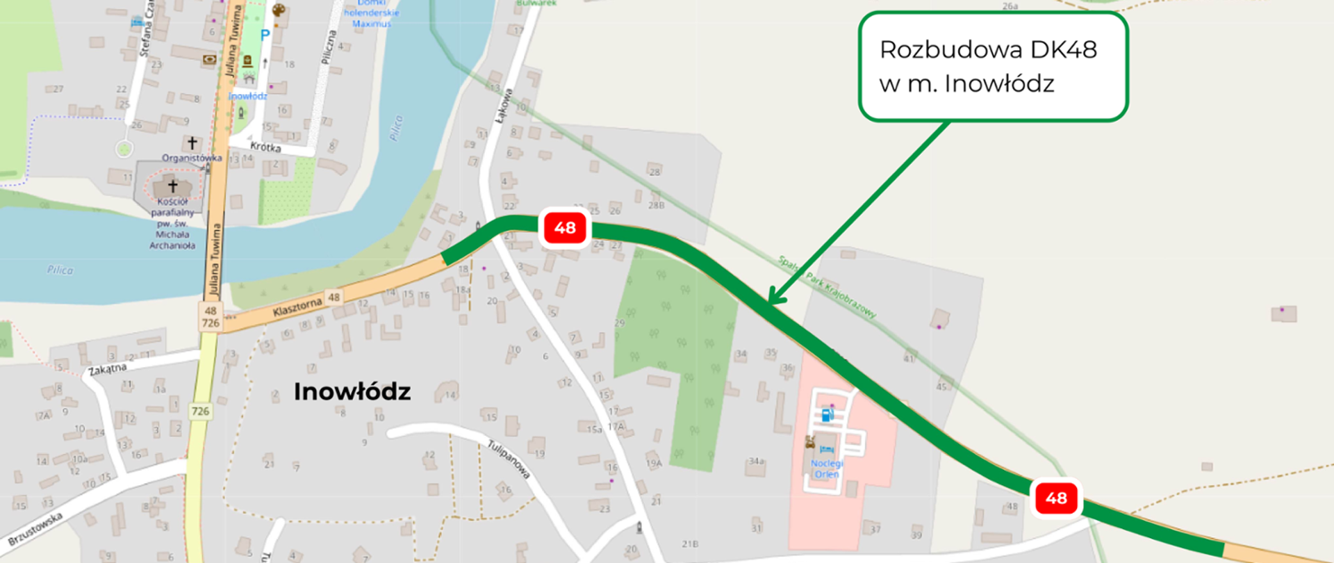 DK48- Inowłódz rozbudowa