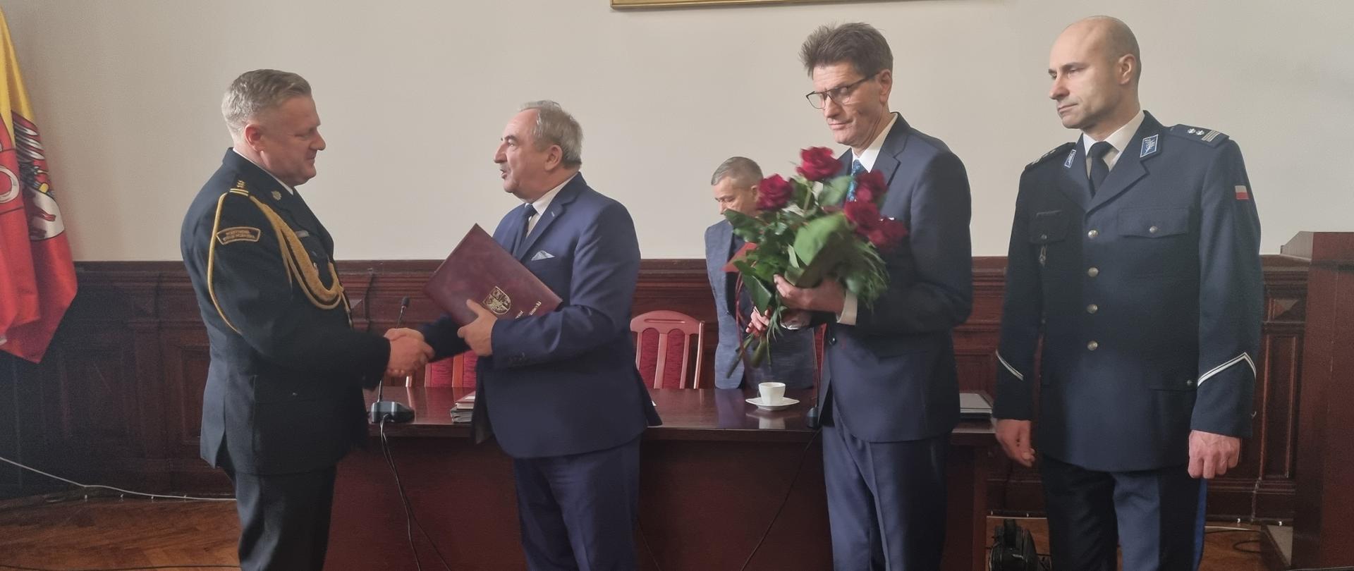 POŻEGNANIE ST. BRYG. MACIEJA KUBACKIEGO Z RADĄ POWIATU