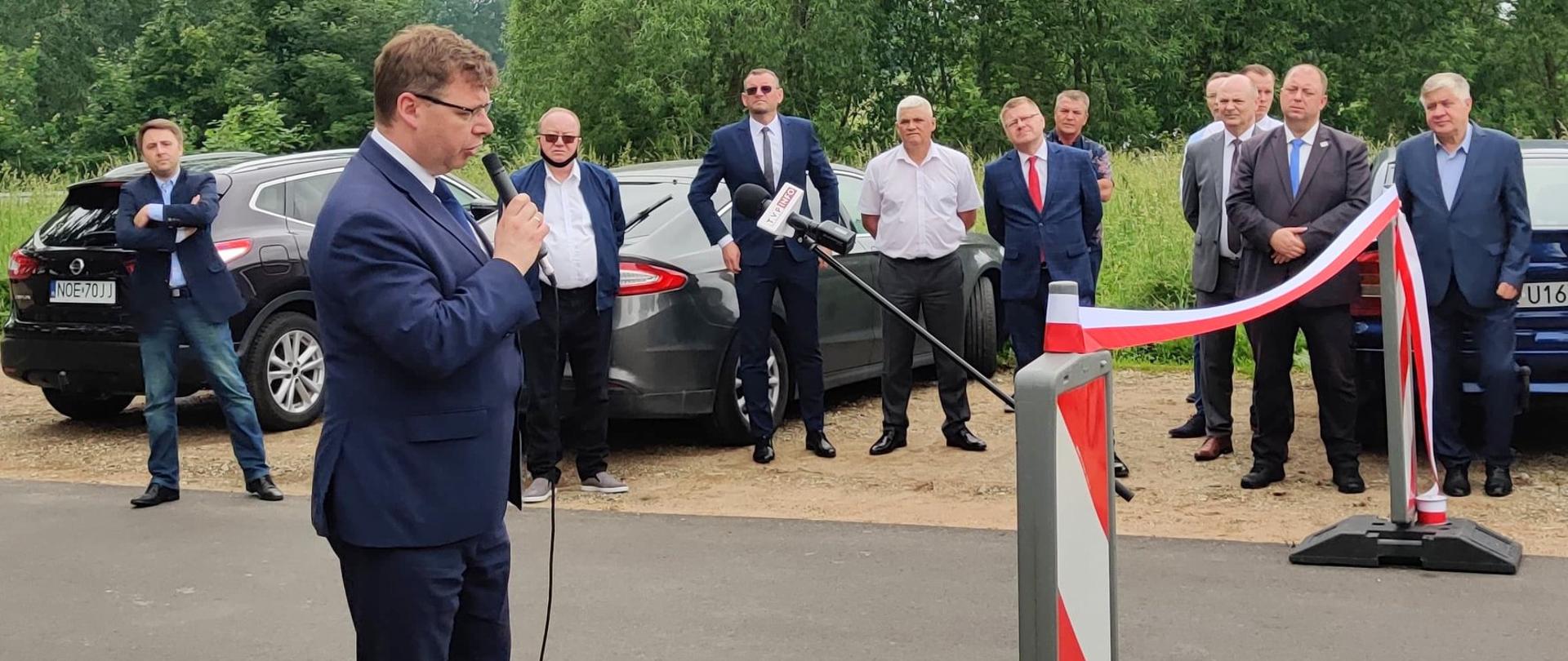 otwarcie drogi w miejscowości Ciche