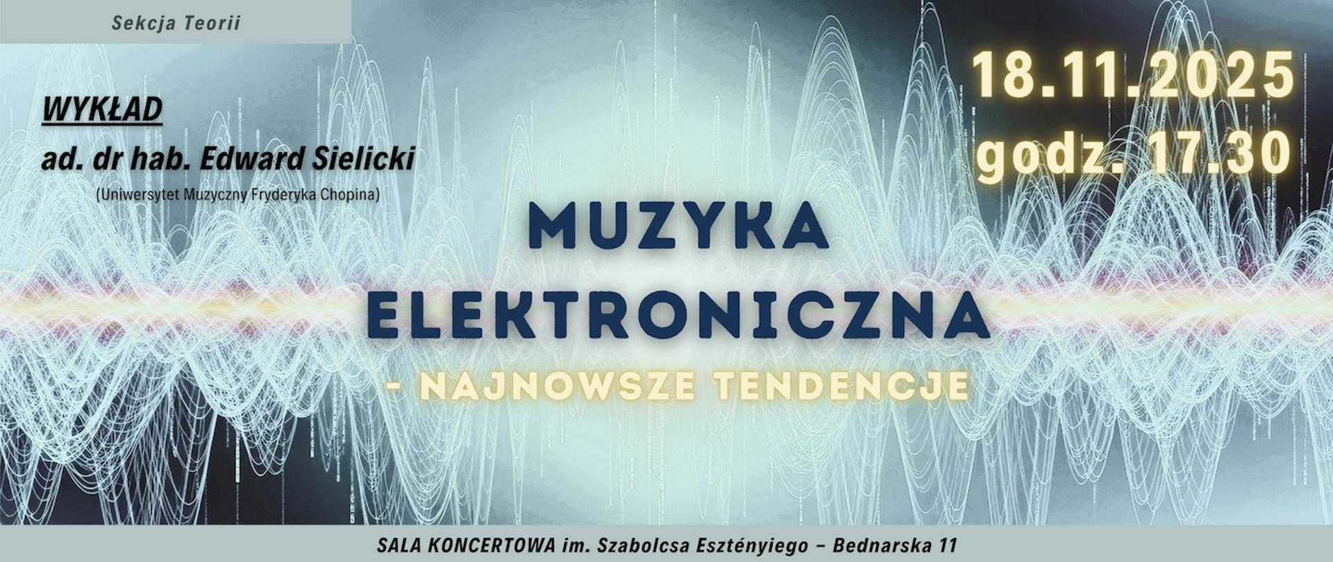 Baner - 18.11.2025 r. - Edward Sielicki /UMFC/ - wykład "Muzyka elektroniczna - najnowsze tendencje"