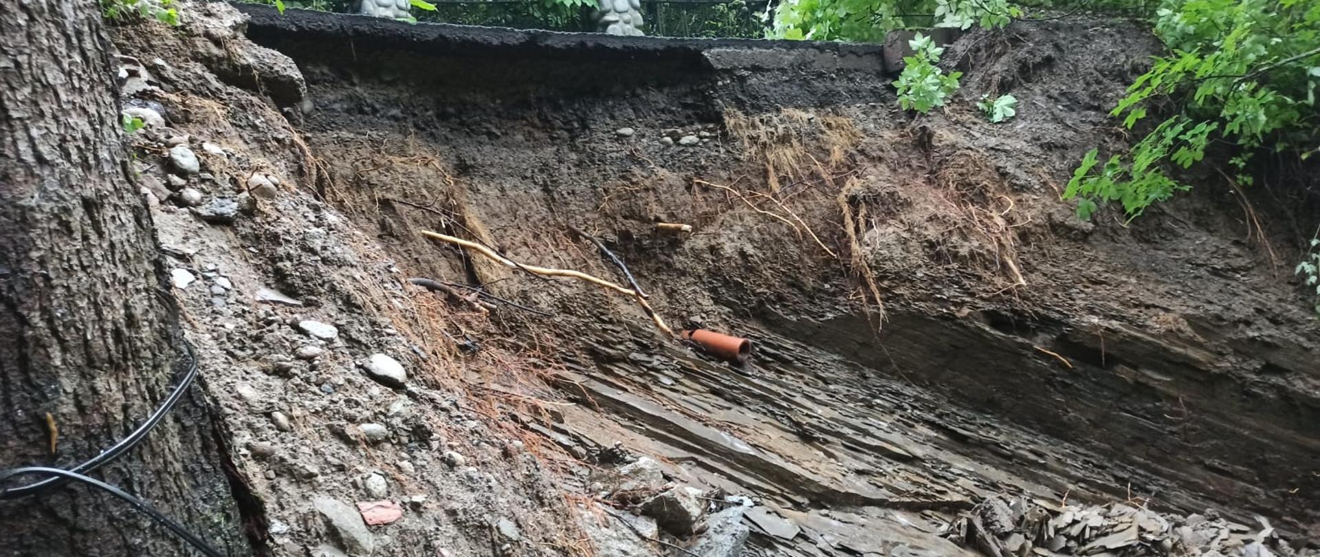 Skutki intensywnych opadów deszczu w Zakopanem 