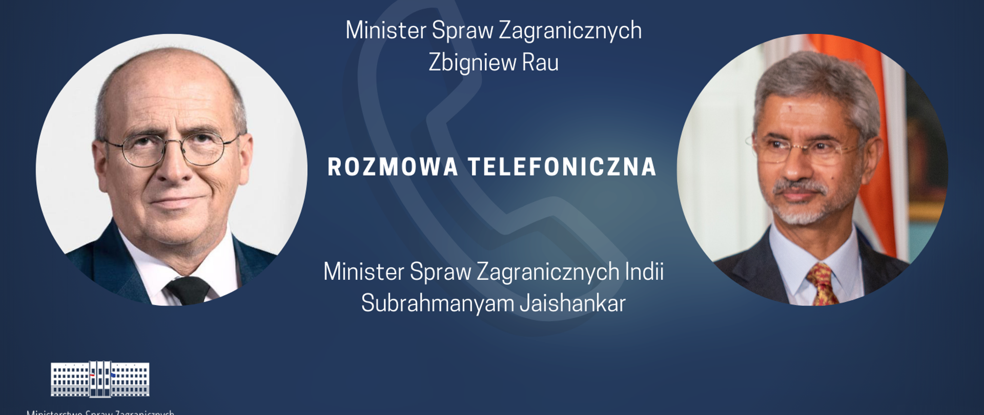 Rozmowa telefoniczna z szefem dyplomacji Indii