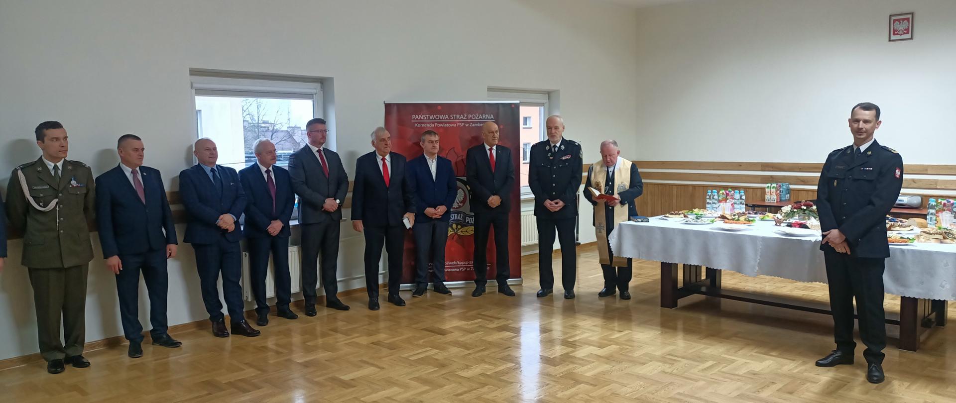 Spotkanie opłatkowe w Komendzie Powiatowej Państwowej Straży Pożarnej w Zambrowie