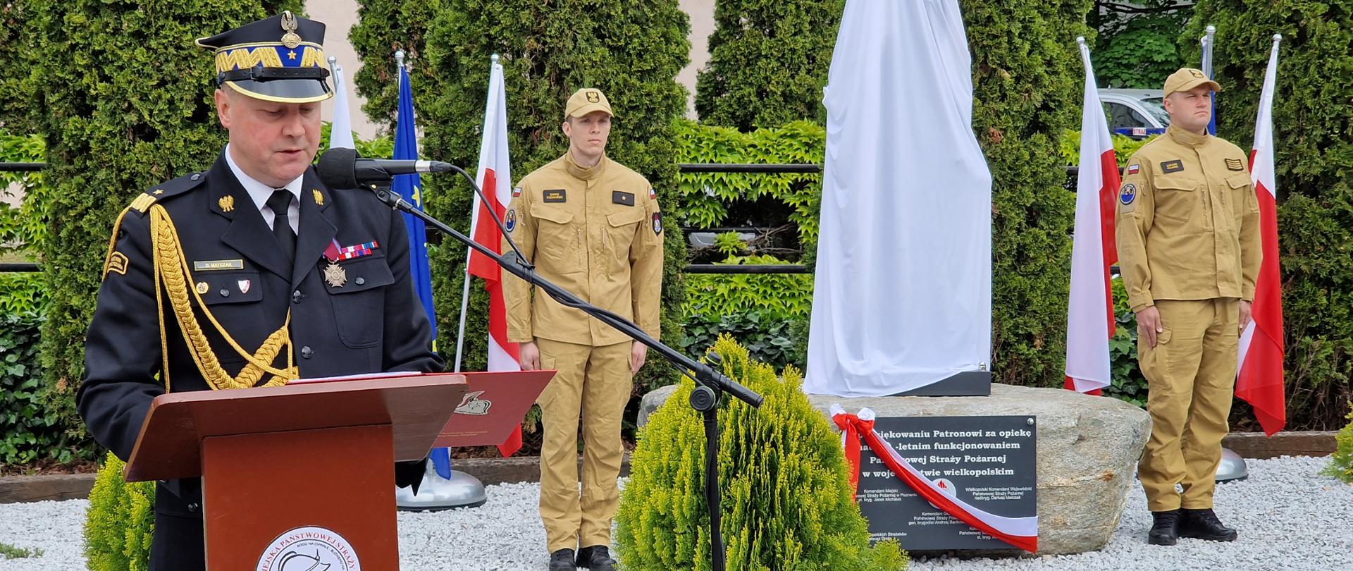 Uroczyste odsłonięcie oraz poświęcenie figury św. Floriana