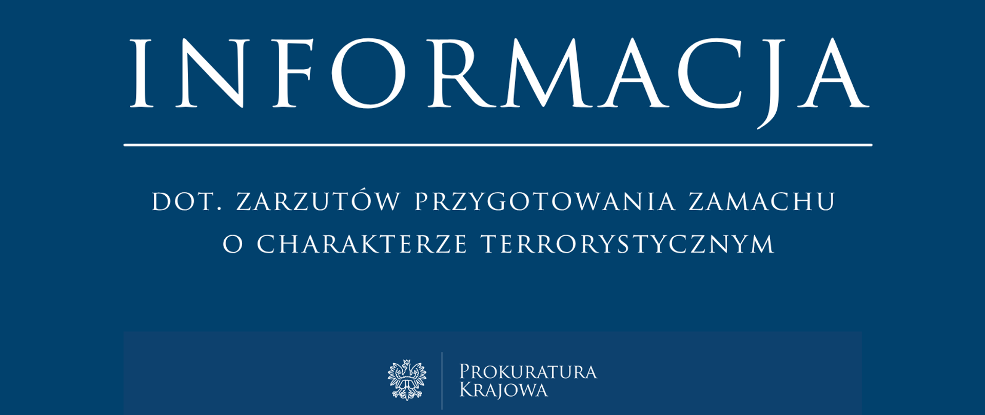 Zarzuty przygotowania zamachu o charakterze terrorystycznym