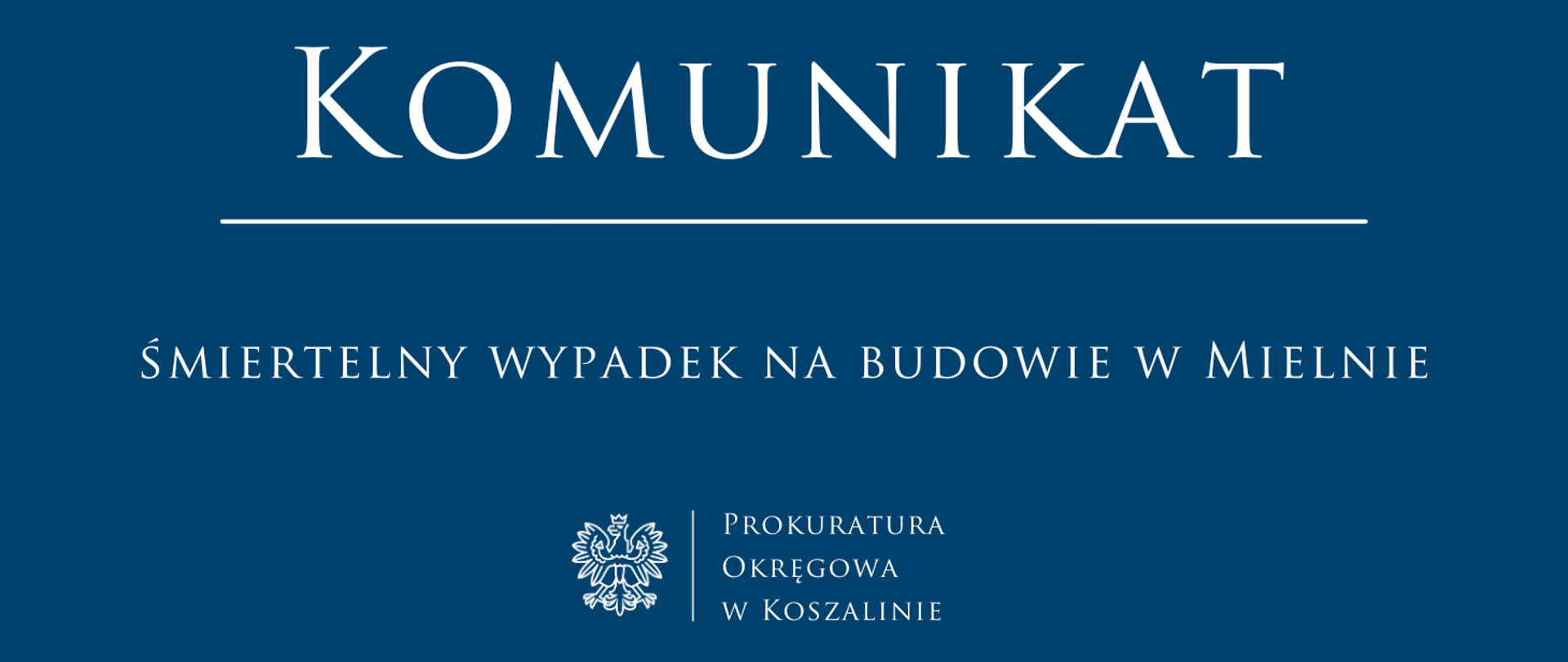 Śmiertelny wypadek na budowie w Mielnie