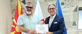 
Средба со директорот на Театар Комедија и благодарност за досегашната соработка