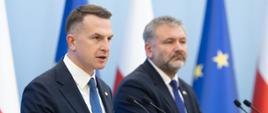 Konferencja prasowa Rzecznika Rządu Adama Szłapki i Ministra Waldemara Żurka