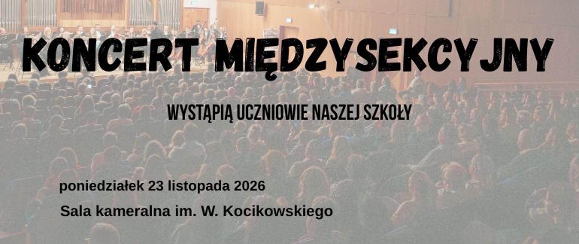 koncert międzysekcyjny 23.11.2026