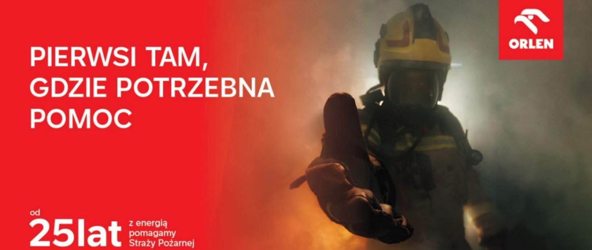 Plakat promocyjny Orlen na straży