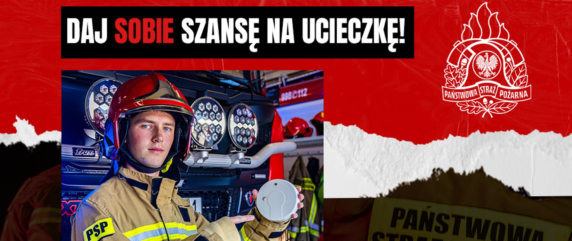Plakat dotyczący czujki dymu