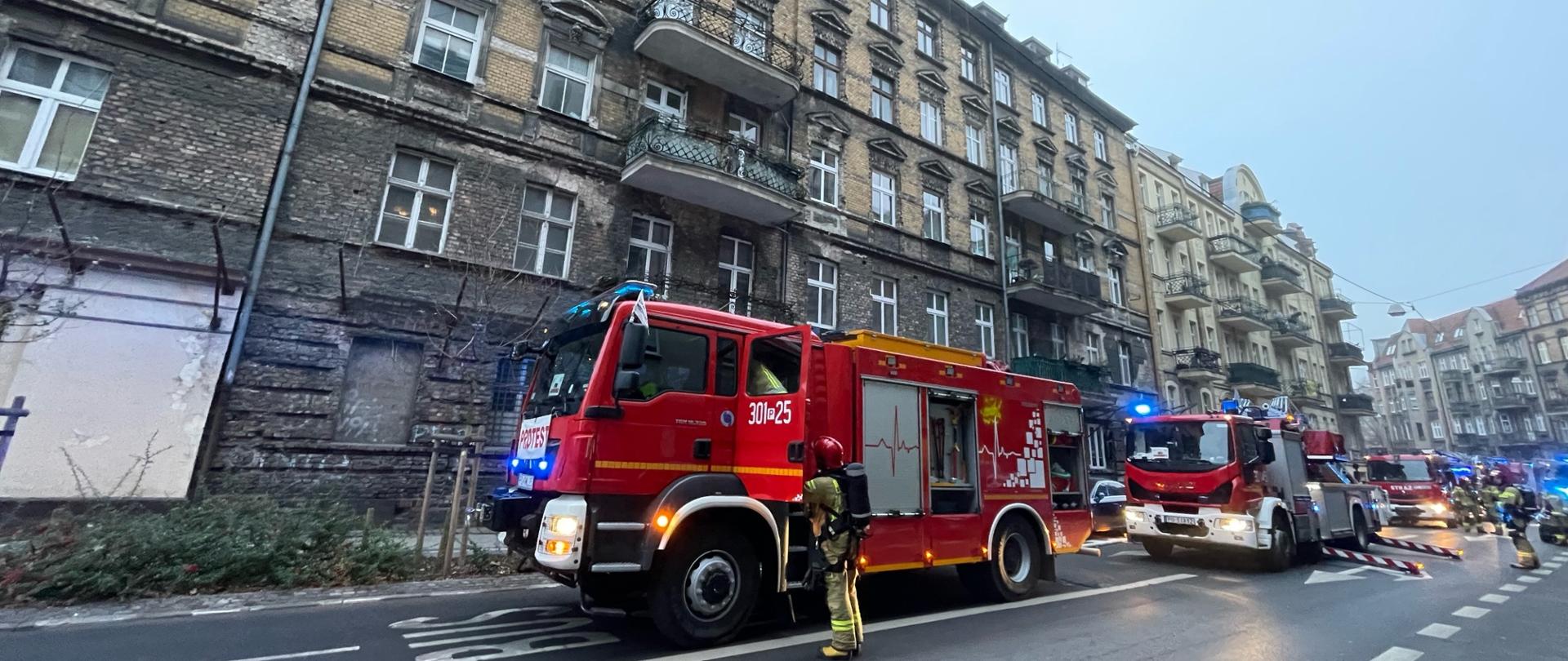 Pożar na ulicy Mostowej 