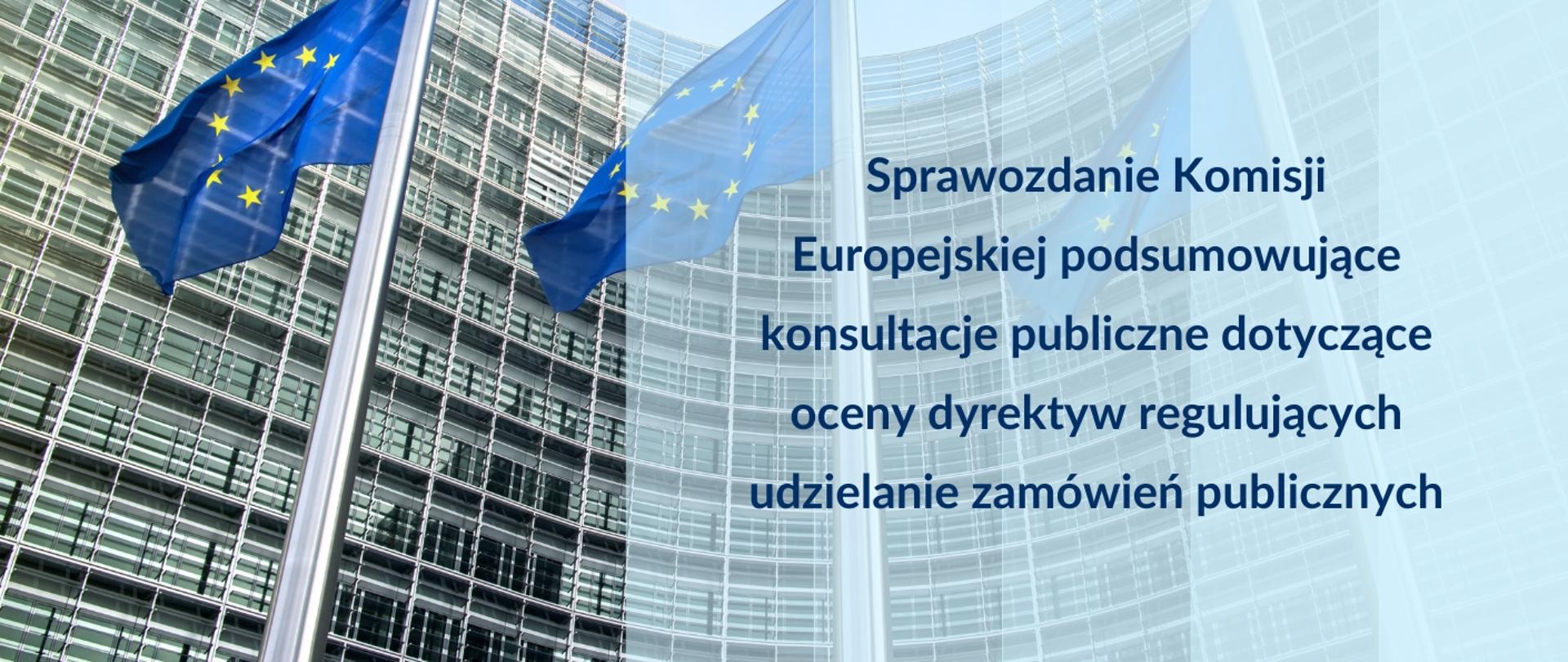 Sprawozdanie Komisji Europejskiej podsumowujące konsultacje publiczne dotyczące oceny dyrektyw regulujących udzielanie zamówień publicznych