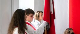 Na zdjęciu Poczet sztandarowy PLSP