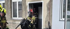 Pożar piwnicy obiektu dydaktycznego