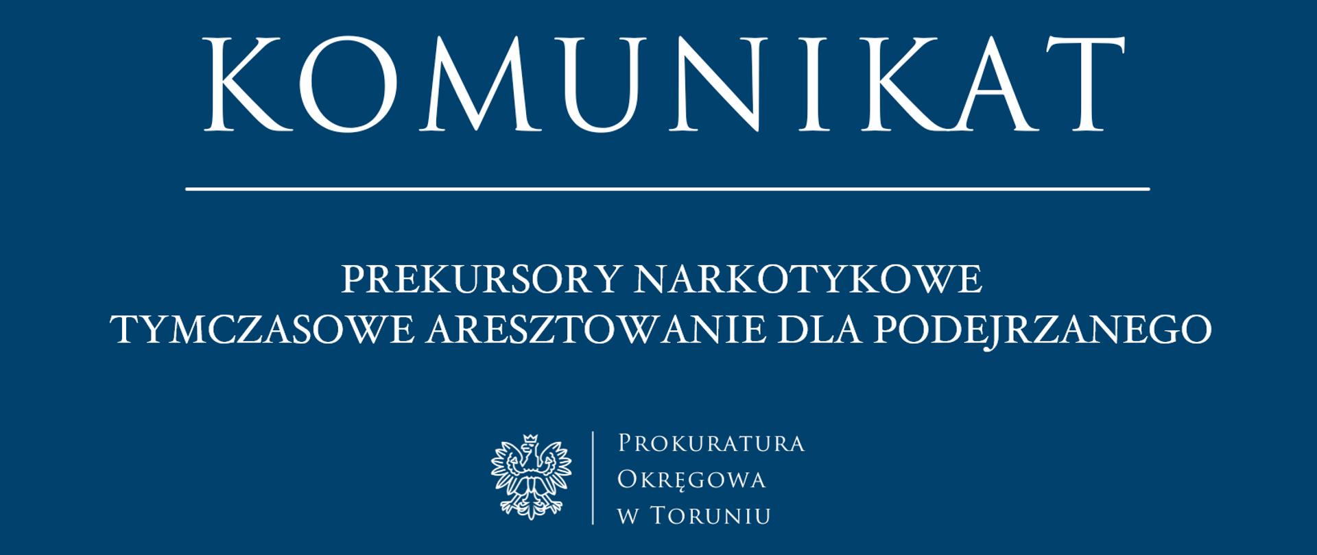 Prekursory narkotykowe. Tymczasowe aresztowanie dla podejrzanego