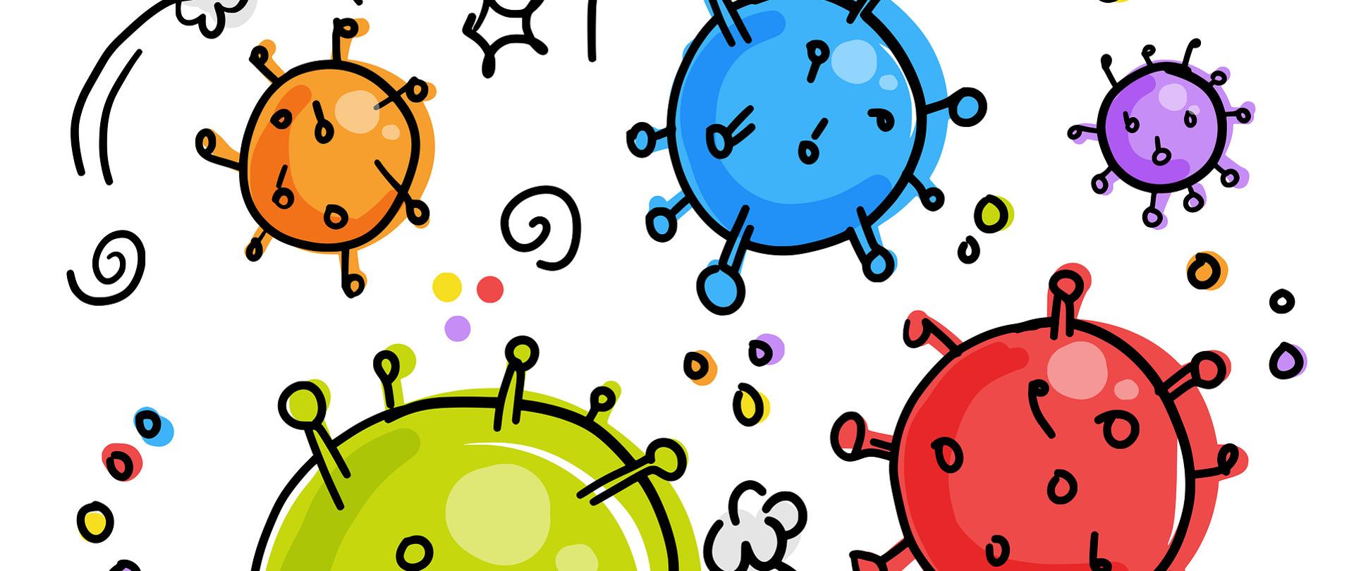 Symboliczna ilustracja nawiązująca do tematyki zakażeń