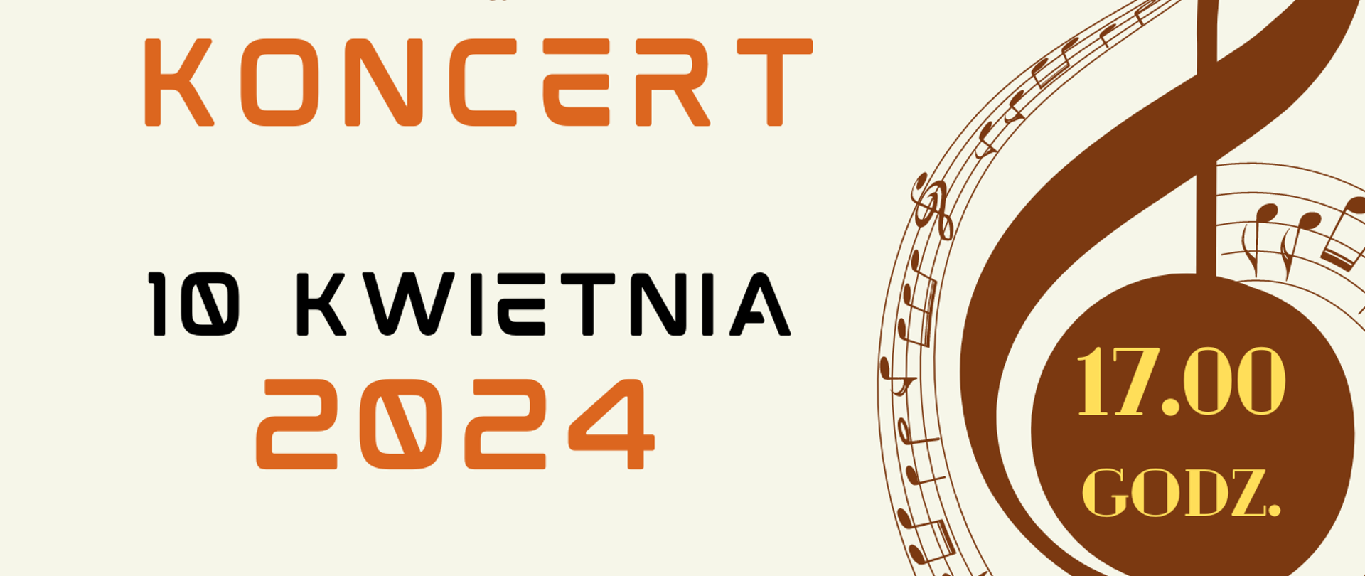Plakat- Zapraszamy na Koncert 10 Kwietnia 2024 godz. 17.00 w wykonaniu uczniów z ZPSM w Kielcach Myroslava Honcharenko, Maja Wlusińska, Małgorzata Kułaga. Usłyszymy m.in. utwory L. van Beethoven, F. Chopina, F. Liszta, S.Rachmaninowa