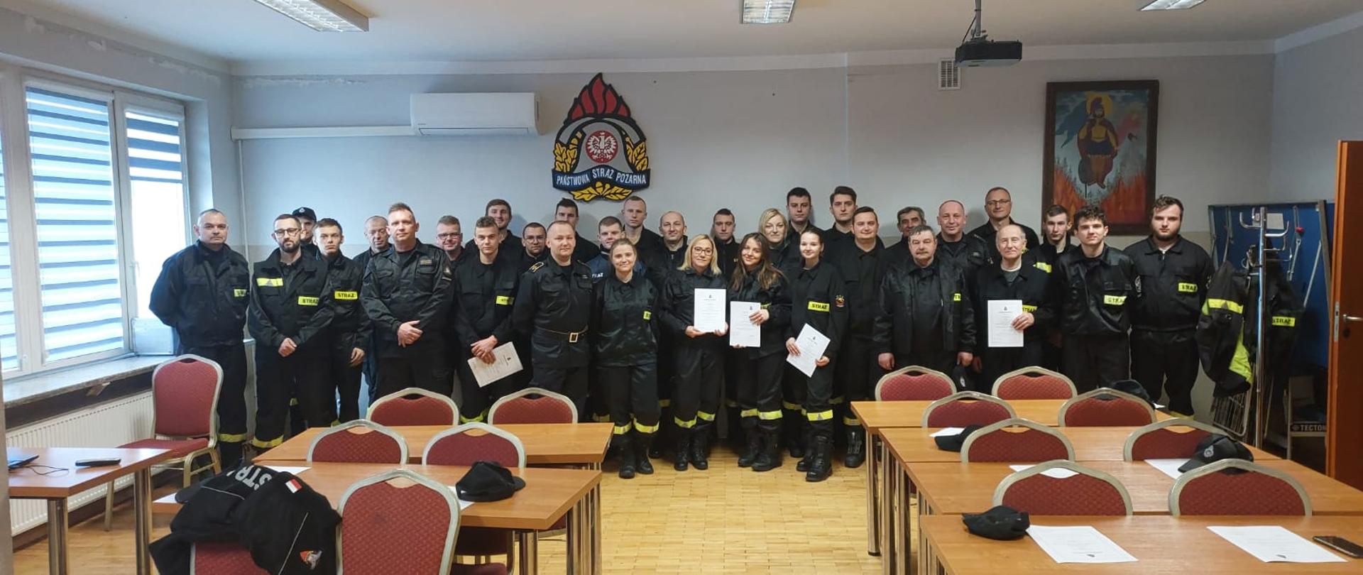 Zakończenie Szkolenia podstawowego strażaka ratownika Ochotniczych Straży Pożarnych