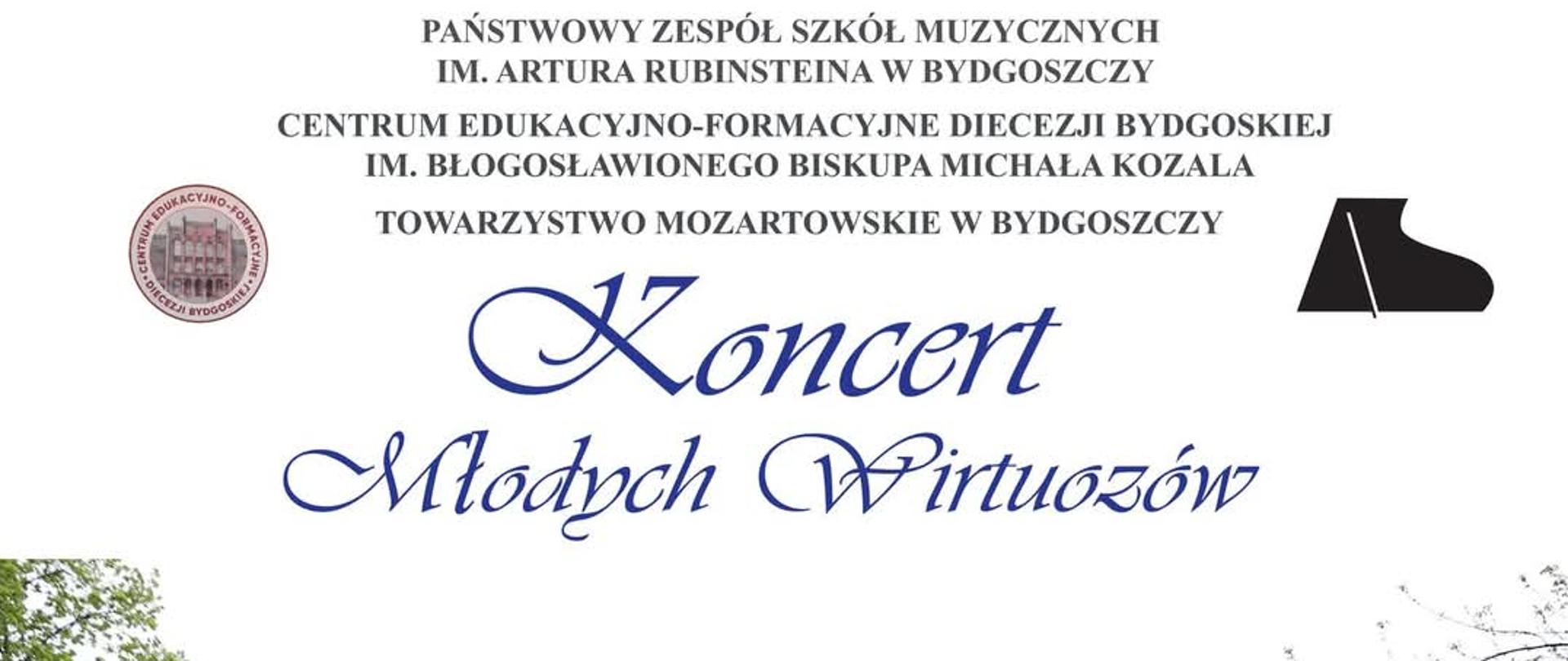 plakat informacyjny o koncercie w domu polskim na białym tle szary budynek domu polskiego