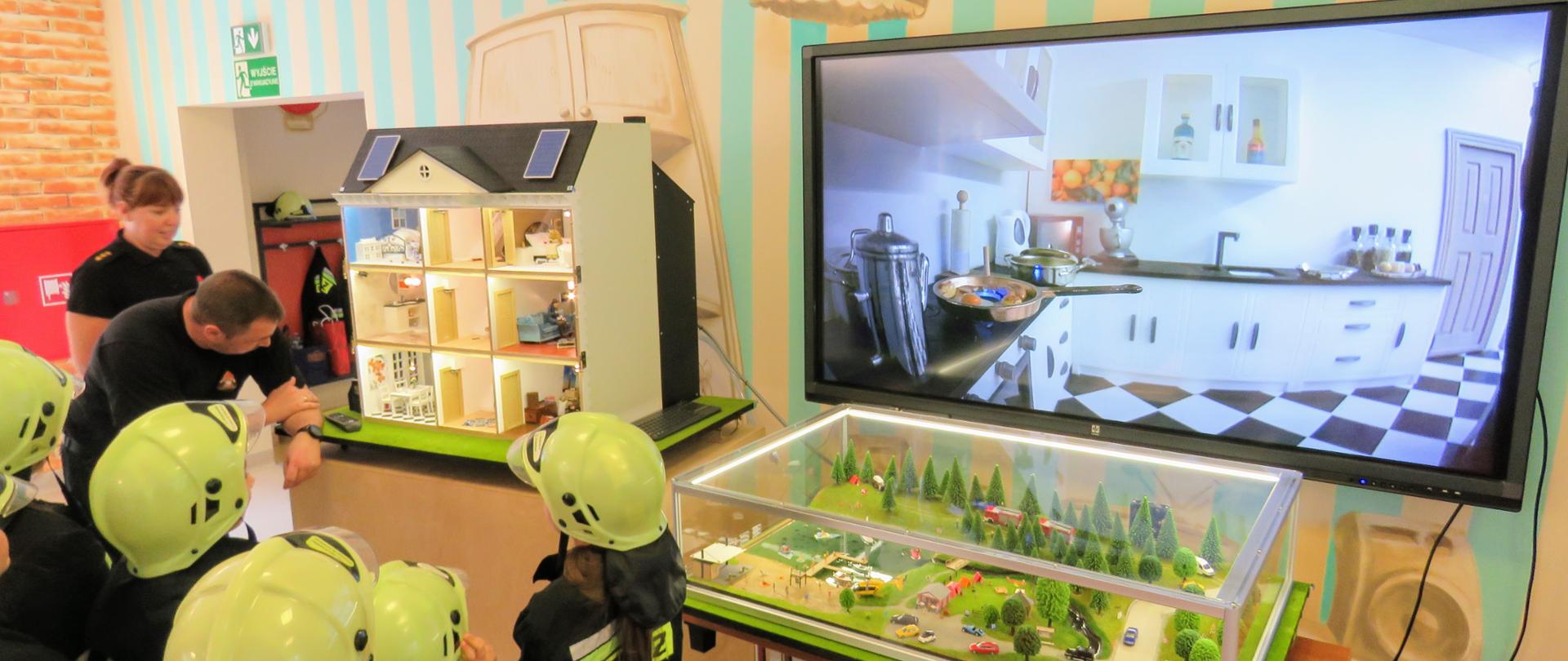 Mobilne Symulatory Zagrożeń Pożarowych - prowadzone zajęcia z dziećmi