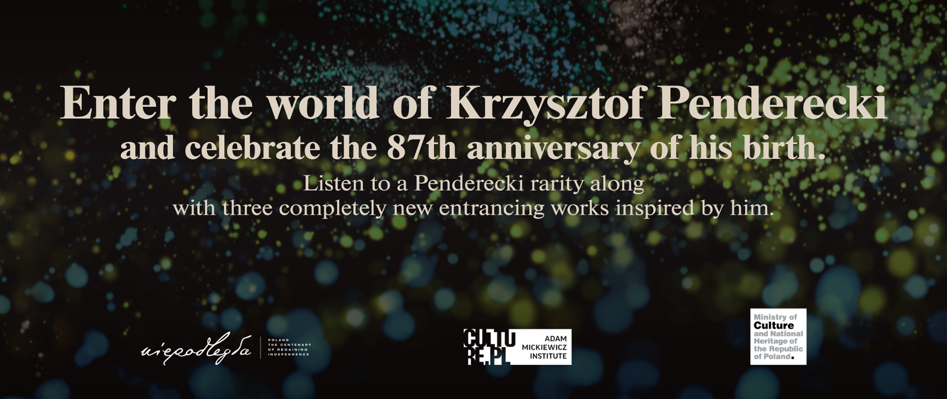 Instytut Adama Mickiewicza wydał płytę winylową poświęconą Krzysztofowi Pendereckiemu