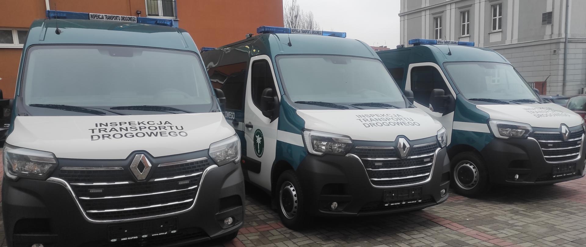 Trzy nowe samochody służbowe WITD Łódź.