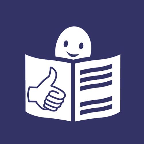 Oznaczenie "Tekst łatwy do czytania i rozumienia": ikona przedstawiająca człowieka z książką i znak OK. 