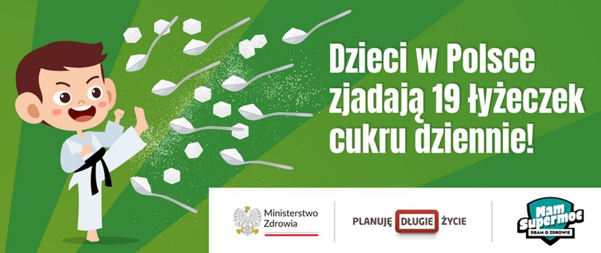 Dzieci w Polsce zjadają 19 łyżeczek cukru dziennie