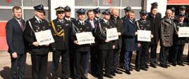 Wręczenie promes na nowe samochody pożarnicze dla jednostek OSP 