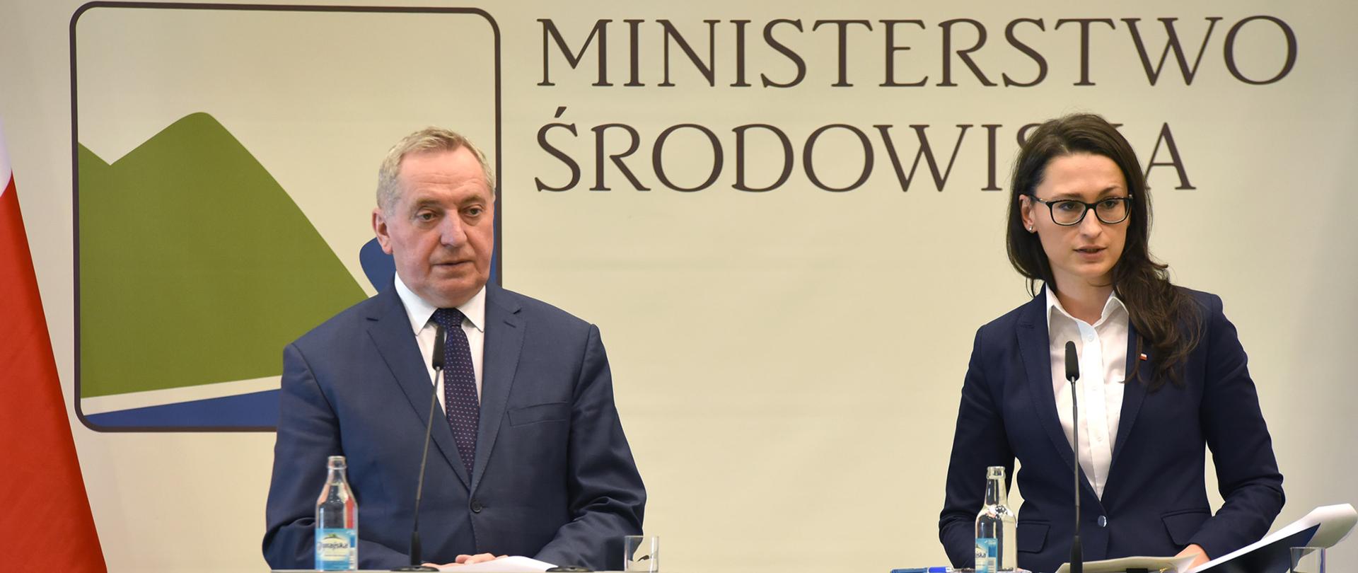 Konferencja prasowa z udziałem ministra Henryka Kowalczyka oraz wiceminister Małgorzaty Golińskiej