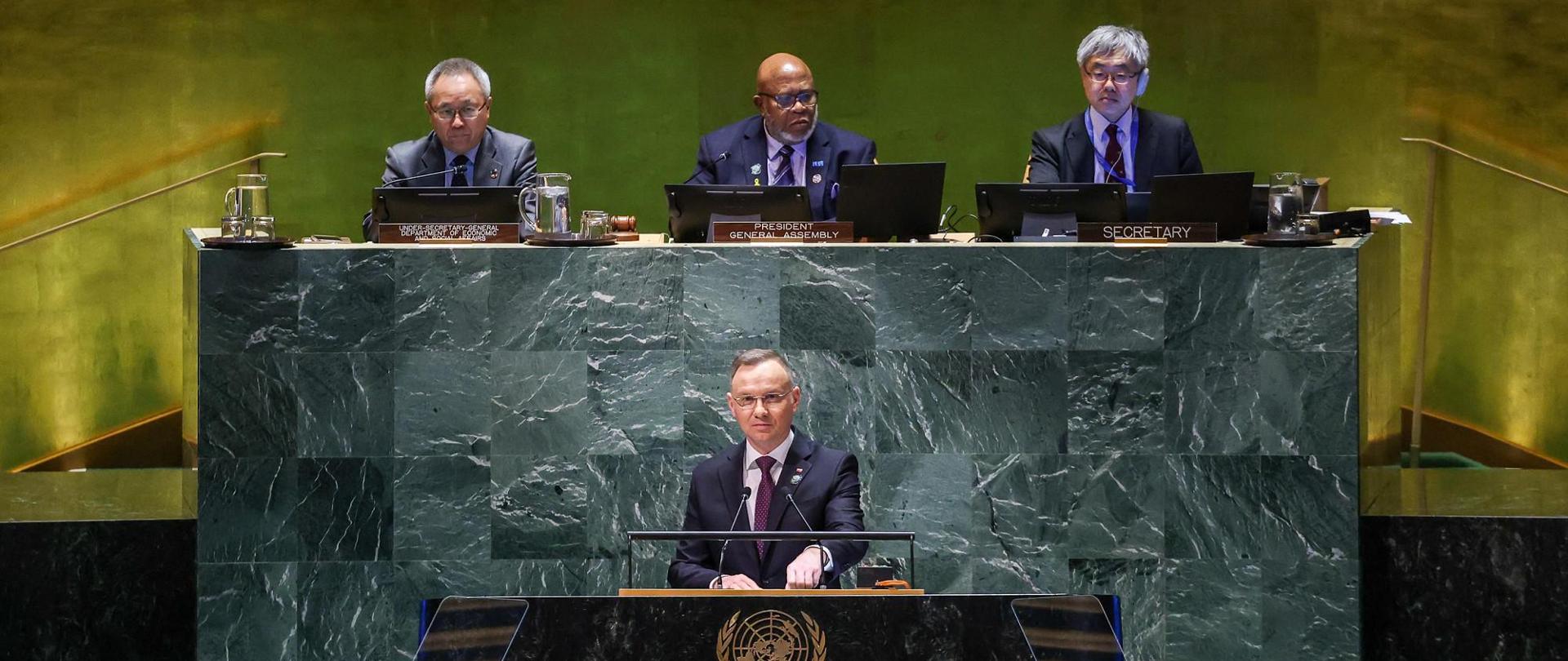 Spotkania i rozmowy Prezydenta w ONZ