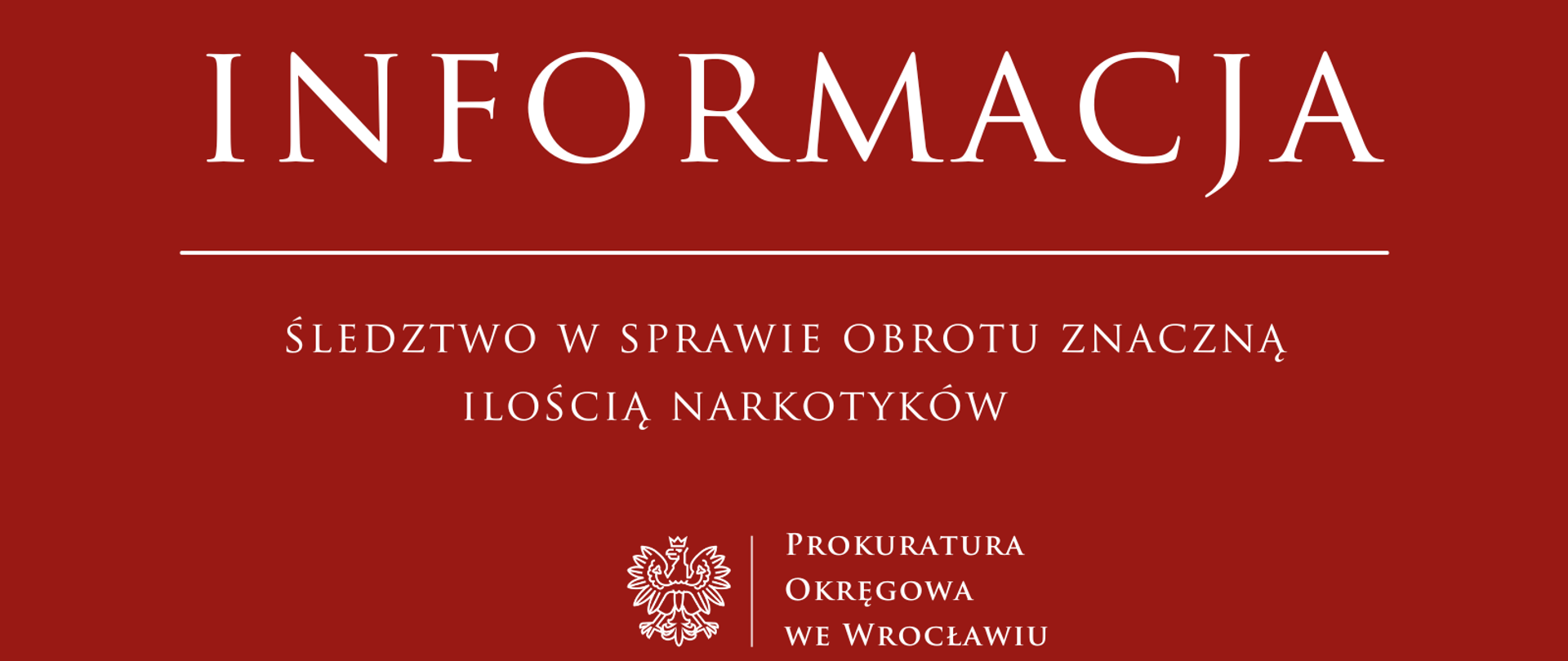 Śledztwo w sprawie obrotu znaczną ilością narkotyków