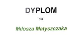 Zdjęcie przedstawia dyplom trzeciej nagrody zdobyty przez Miłosza Matyszczaka w Marcowym Konkursie Klarnetowym 2023 w Szczecinie.