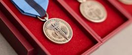 Odznaka honorowa za zasługi dla rozwoju gospodarki, złoty medal z niebiesko-granatową wstęgą 
