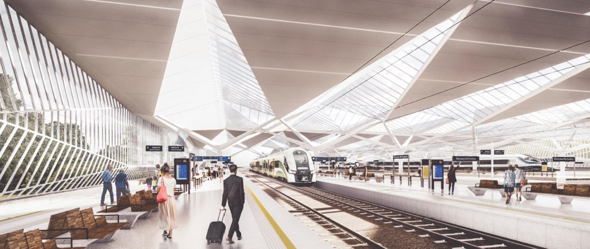 Wizualizacja stacji Warszawa Wschodnia