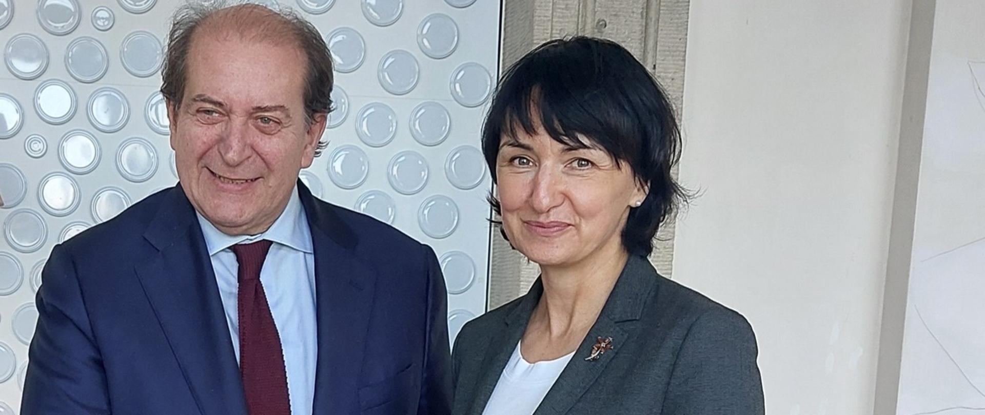 Deputy Minister Henryka Mościcka-Dendys meets Central European Initiative Secretary General Franco Dal Mas