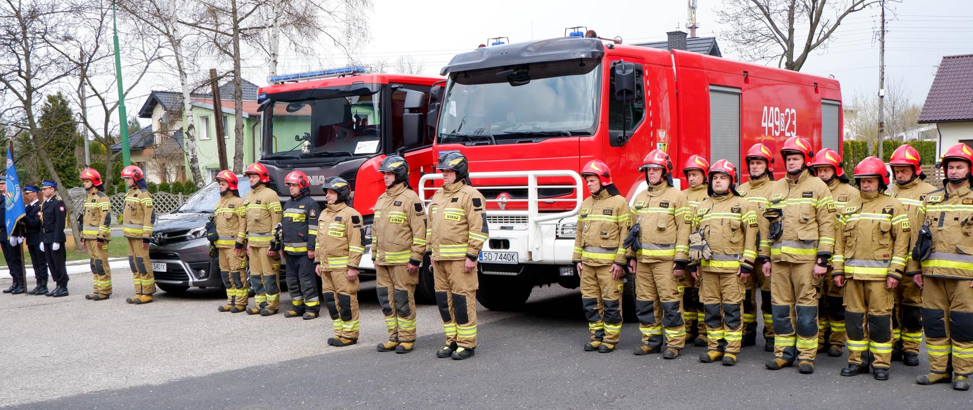 Uroczysta zbiórka w KM PSP Dąbrowa Górnicza